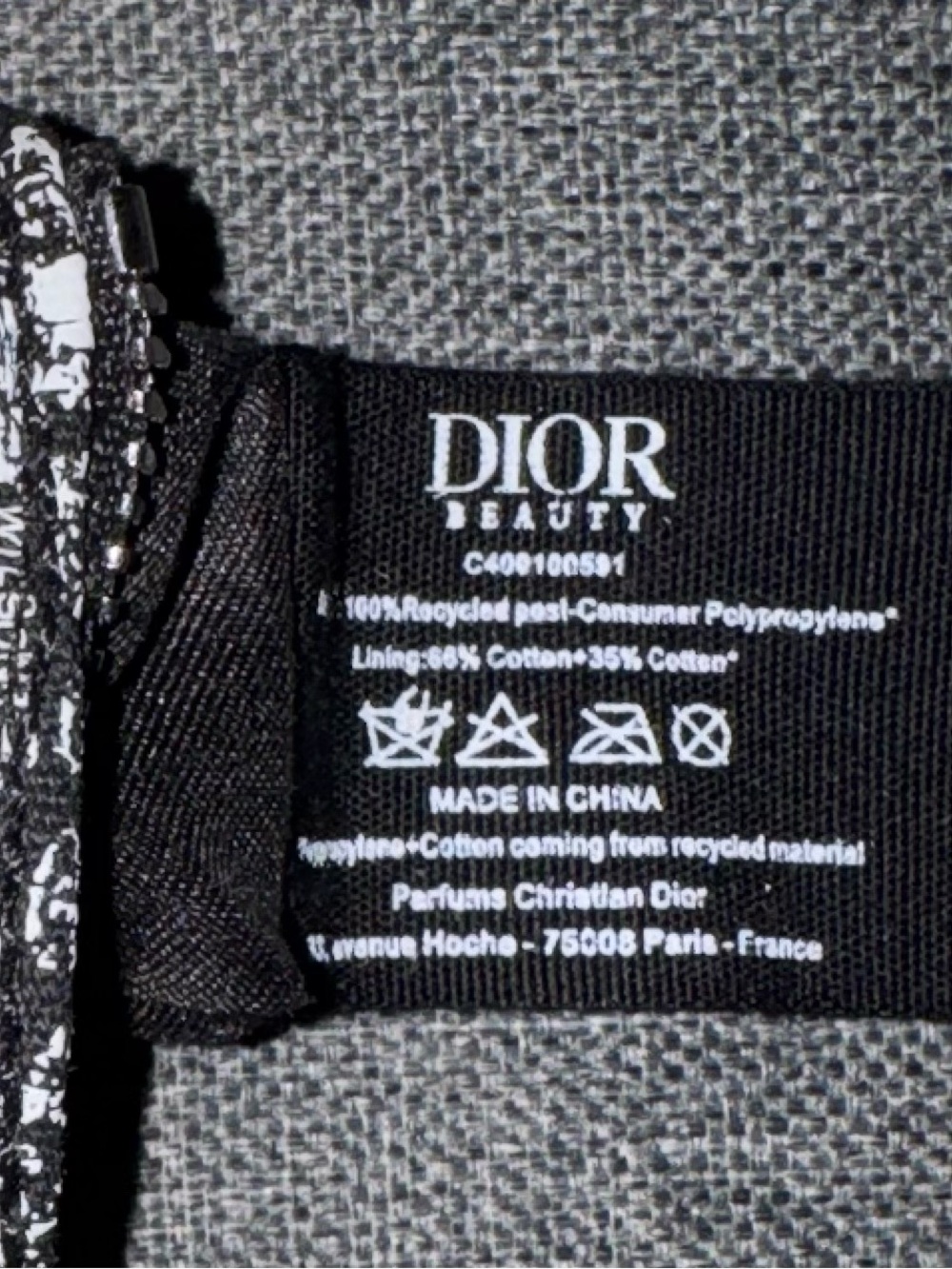 Christian Dior Beauty Black & White Coin Pouch - Picture 3 of 3